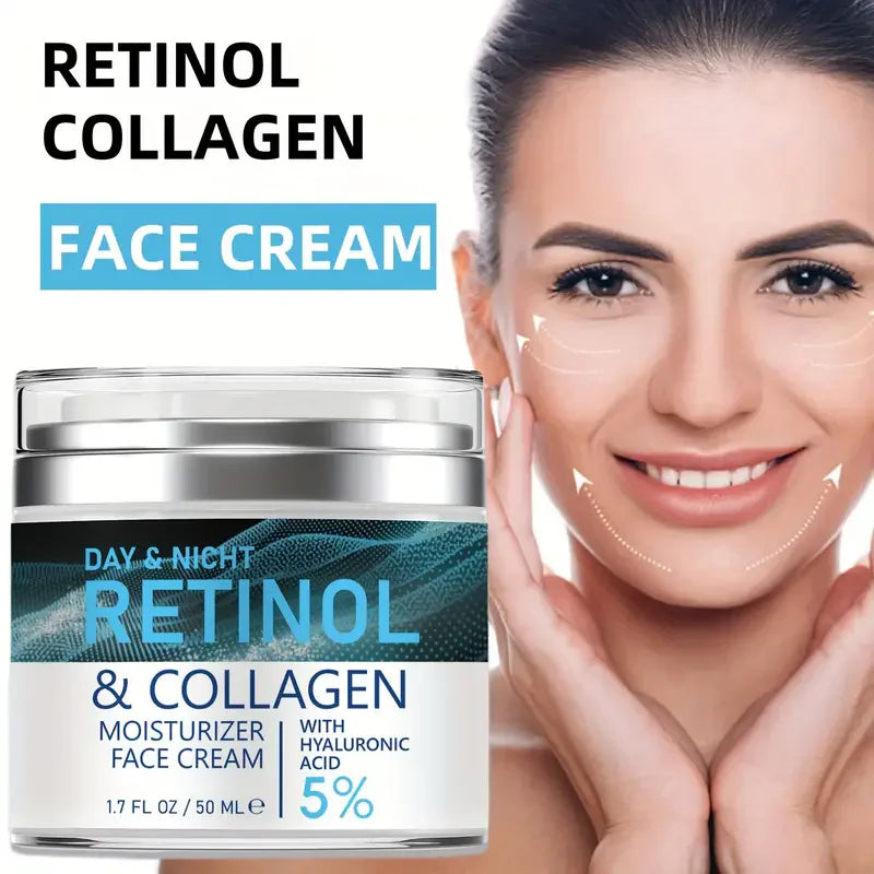 "Retinol Collagen Cream - Anti-Aging, Hydrating"