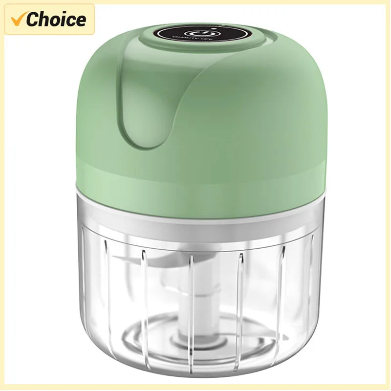 250Ml Garlic Masher Crusher Electric Kitchen Food Chopper USB Portable Meat Grinder Vegetable Chopper for Kitchen Gadgets