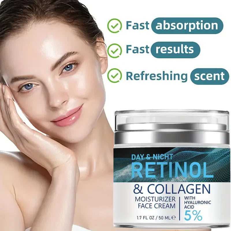 "Retinol Collagen Cream - Anti-Aging, Hydrating"