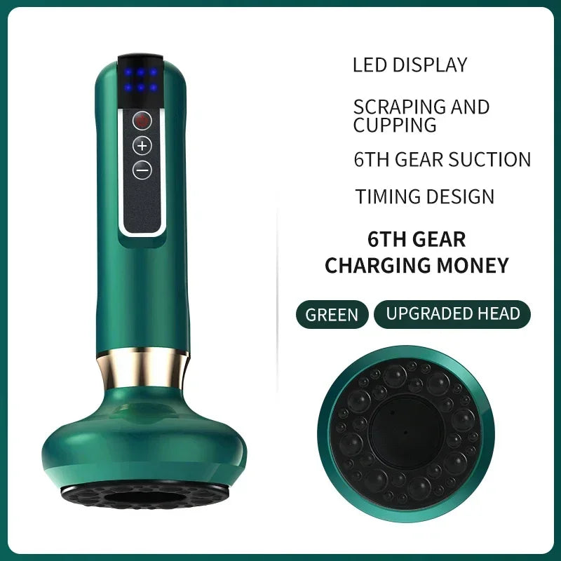 "Tricolor Electric Guasha Massager - Anti-Cellulite, Heat"