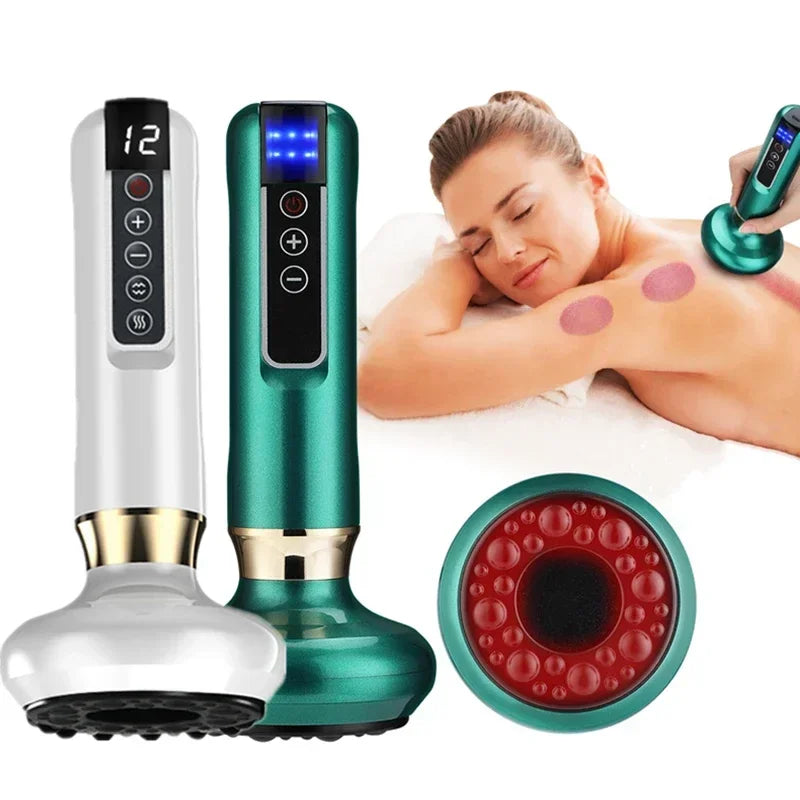 "Tricolor Electric Guasha Massager - Anti-Cellulite, Heat"