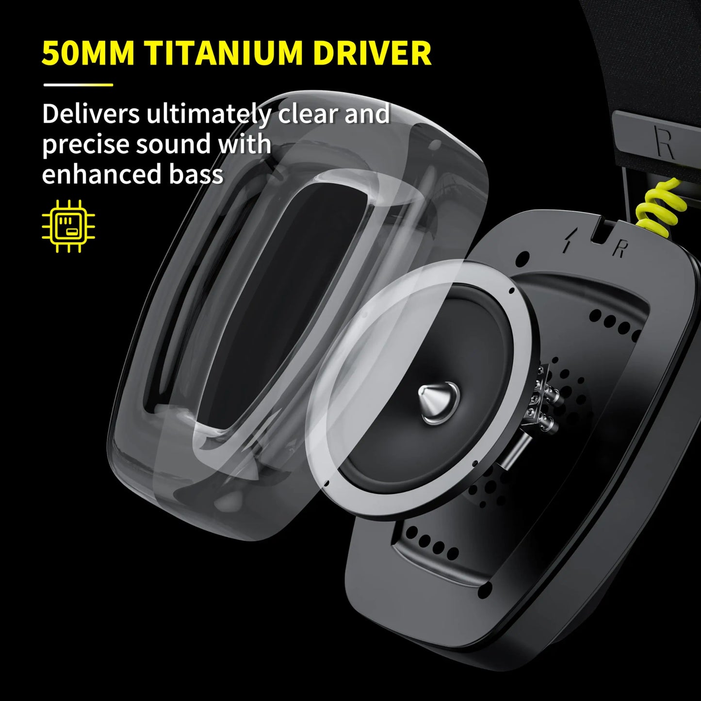 BW06 2.4GHz Wireless Gaming Headset with Microphone for PS5, PS4, PC, Mac, and Bluetooth Devices