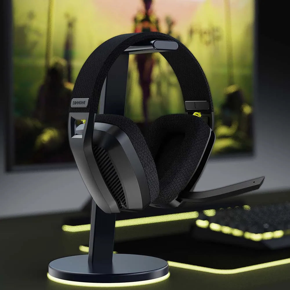 BW06 2.4GHz Wireless Gaming Headset with Microphone for PS5, PS4, PC, Mac, and Bluetooth Devices