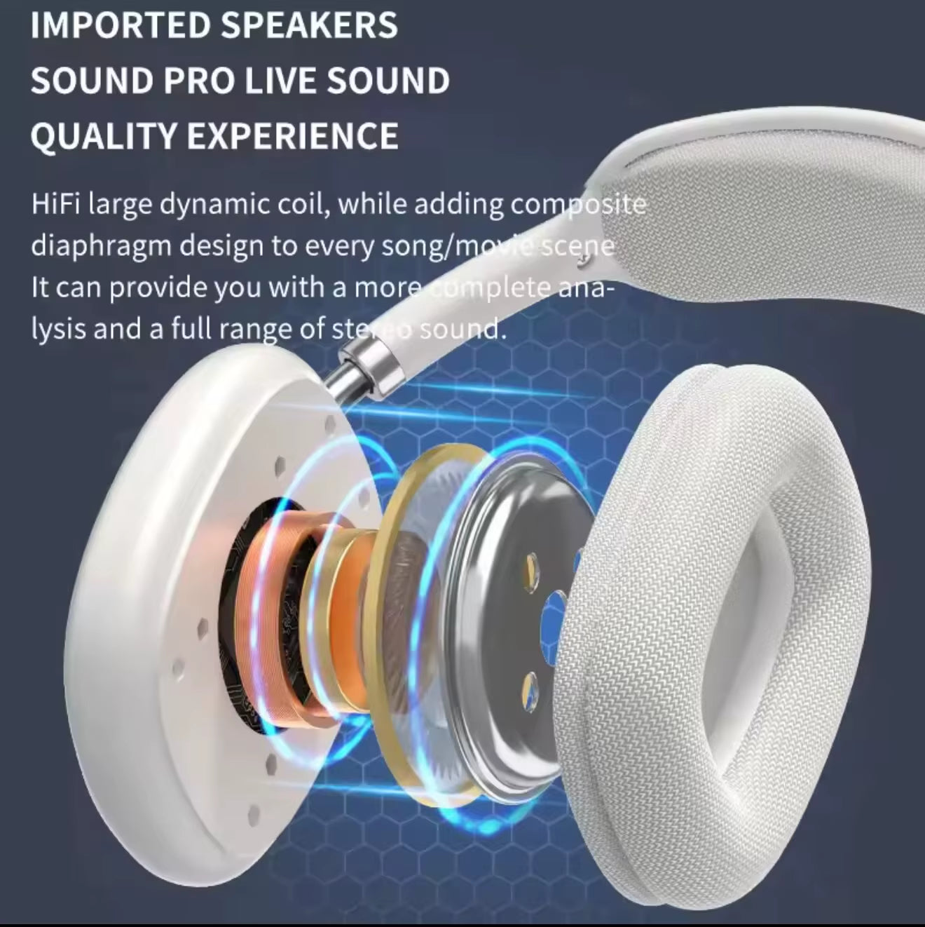 "P9 Air Pro Max Wireless Earphones - Bluetooth, Noise Cancelling"