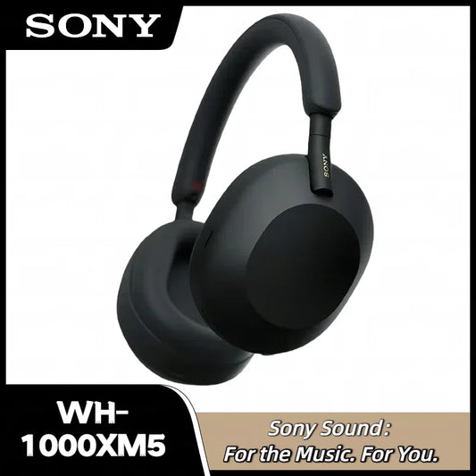 WH-1000XM5 Active Noise Cancelling Wireless Bluetooth Headphones with Superior Call Clarity and Enhanced Bass Stereo Sound, Over-Ear Design