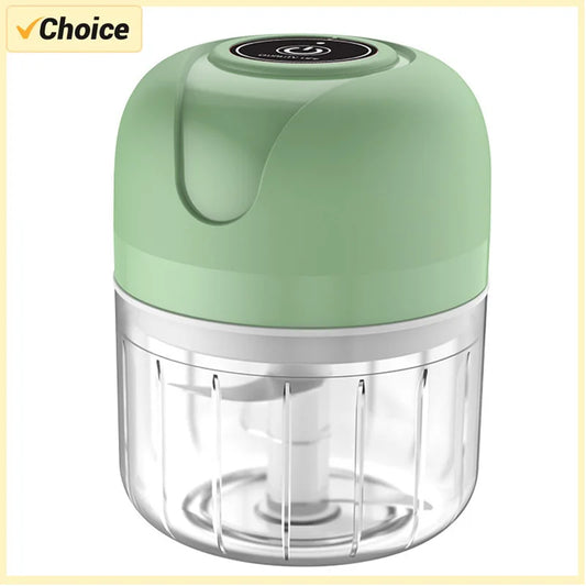 250Ml Garlic Masher Crusher Electric Kitchen Food Chopper USB Portable Meat Grinder Vegetable Chopper for Kitchen Gadgets