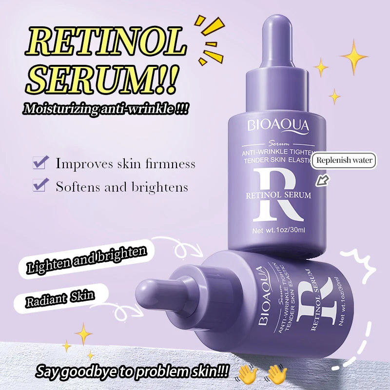 "3Pcs BIOAQUA Serum Set - Vitamin C, Retinol, Whitening"