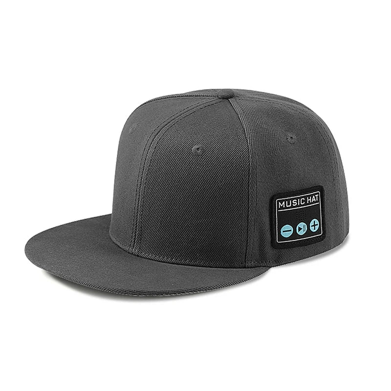 Bluetooth Sports Cap with Dual Speakers and Microphone - Wireless Music Earphones for Running