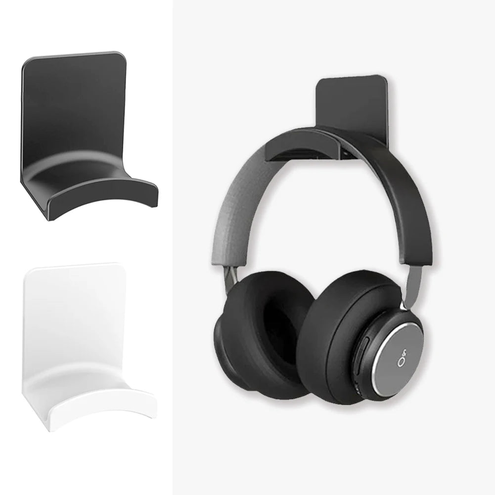 "Universal Headphone Wall Mount - Adhesive, Under-Desk, Gaming"