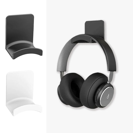 "Universal Headphone Wall Mount - Adhesive, Under-Desk, Gaming"
